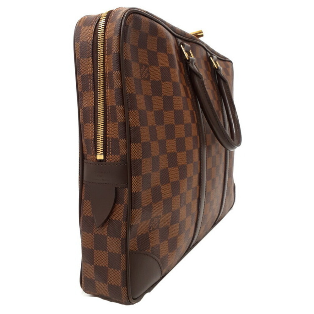Louis Vuitton Damier Ebene Brown PDV Porte Document Voyage Business Bag - Picture 2 of 9